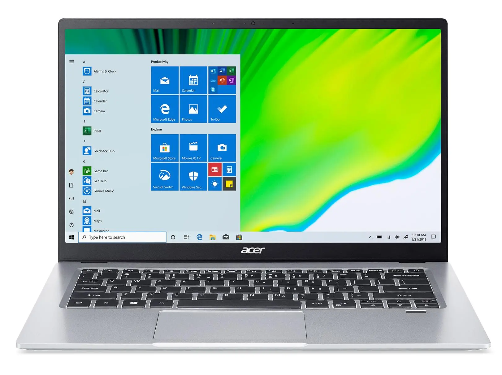 Laptop ultrabook Acer Swift 1 SF114-34-P3CV 14" Pentium N6000 4GB RAM 256GB Dysk SSD Win10 Srebrny