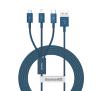 Kabel Baseus USB 3w1 Superior Series Niebieski