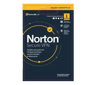 Norton LifeLock Secure VPN 1 Użytkownik/1 Rok Kod aktywacyjnyDostęp po opłaceniu zakupu