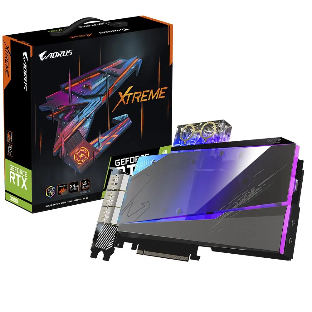 Karta graficzna Gigabyte AORUS GeForce RTX 3090 XTREME WATERFORCE WB 24GB GDDR6X 384bit DLSS