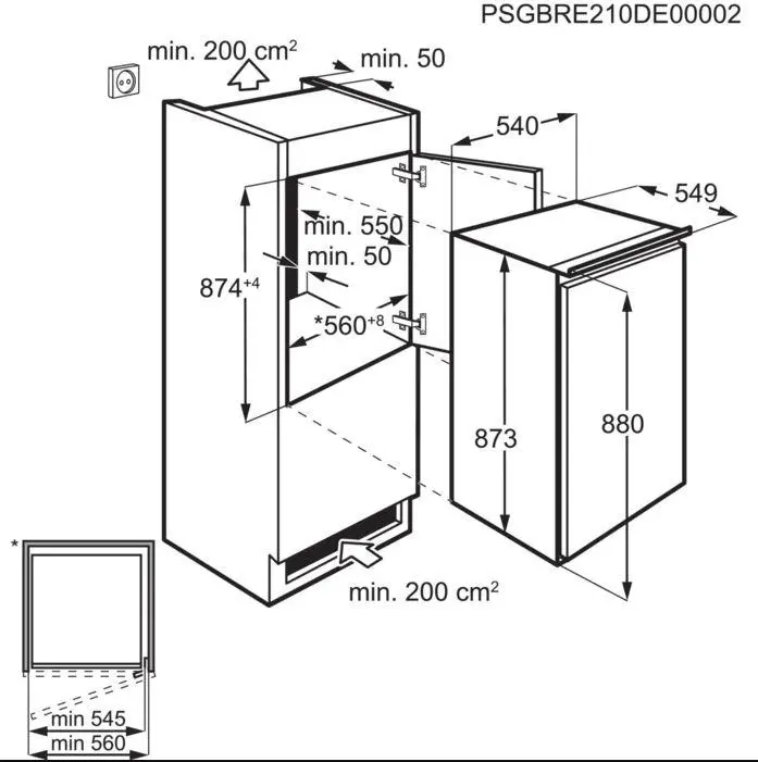 Lodówka Electrolux LRB2AE88S 87,3cm