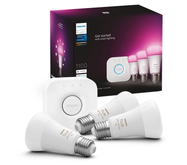 Inteligentne oświetlenie - Philips Hue White and Colour Ambiance E27 3 szt.