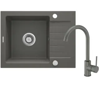 Deante Zorba ZQZAT11A Antracyt metaliczny + bateria Antracyt metaliczny - DRUGI -30%, ALBO 5-TY ZA 1ZŁ - Kup na Raty - RRSO 0%