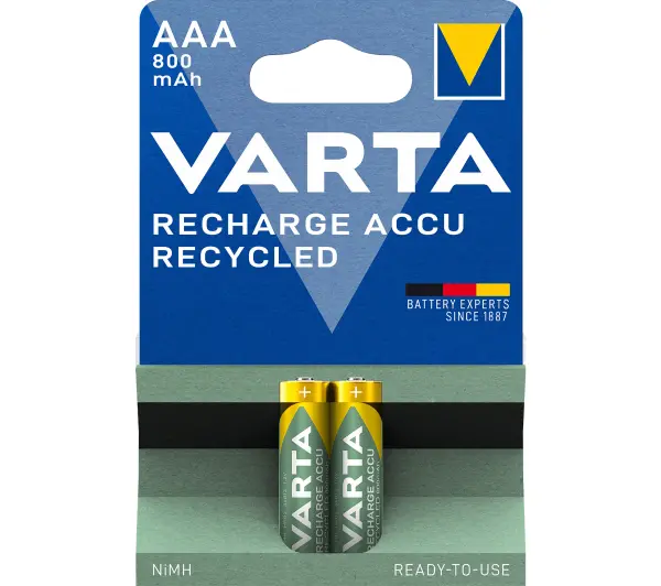 VARTA Rechargeable ACCU Recycled AAA 800 mAh (2 szt.)