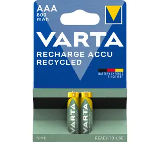 VARTA Rechargeable ACCU Recycled AAA 800mAh 2szt.