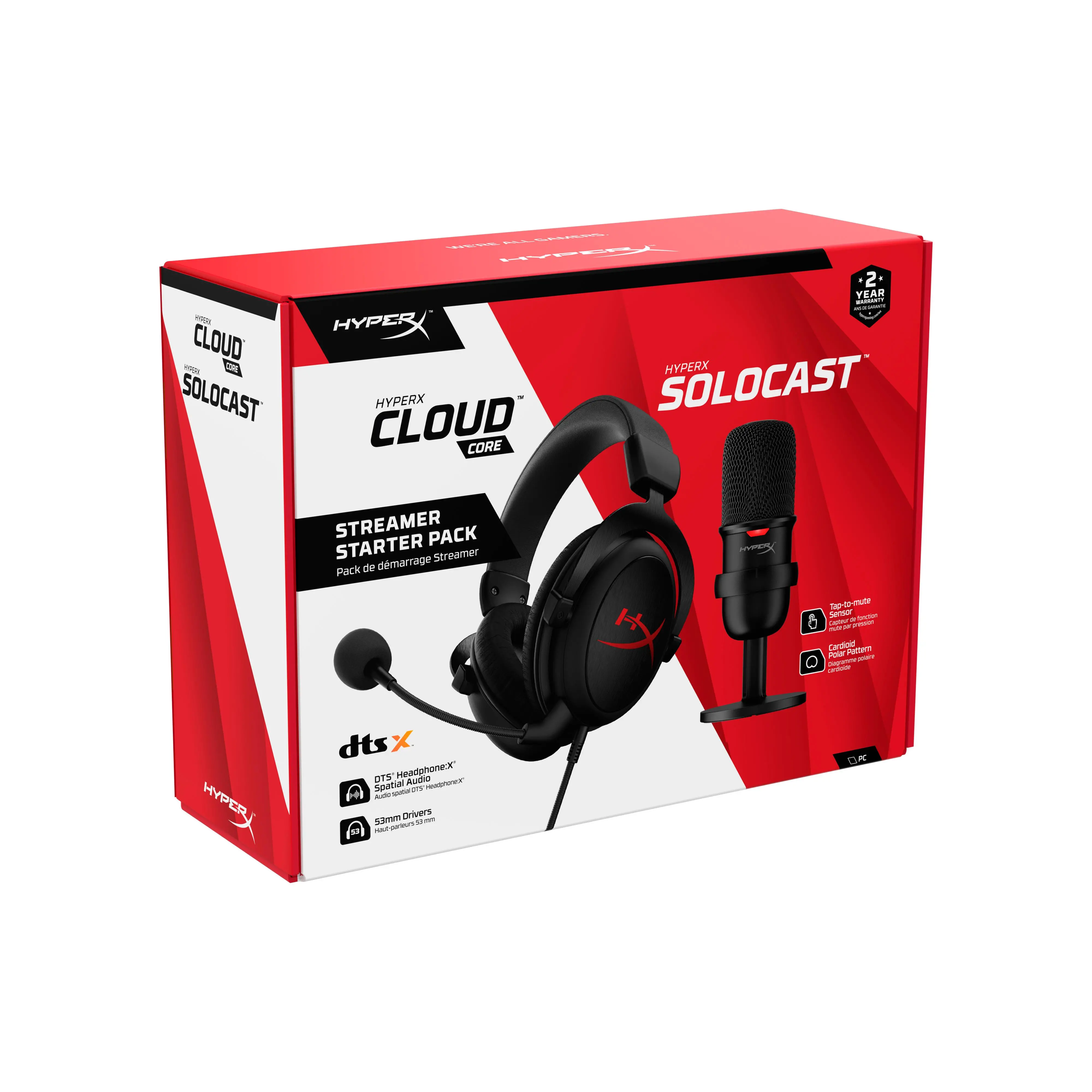 Słuchawki przewodowe z mikrofonem HyperX Streamer Starter Pack Cloud Core + SoloCast Nauszne Czarny - Opinie, Cena - RTV EURO AGD Słuchawki przewodowe z mikrofonem HyperX Streamer Starter Pack Cloud Core + SoloCast Nauszne Czarny - Opinie, Cena - RTV EURO AGD