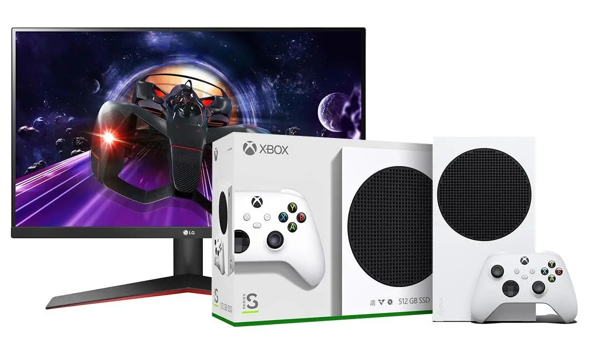 Konsola Xbox Series S 512GB + Monitor LG 24MP60G-B