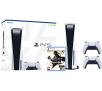 Konsola Sony PlayStation 5 (PS5) z napędem + dodatkowy pad (biały) + Ghost of Tsushima Directors Cut