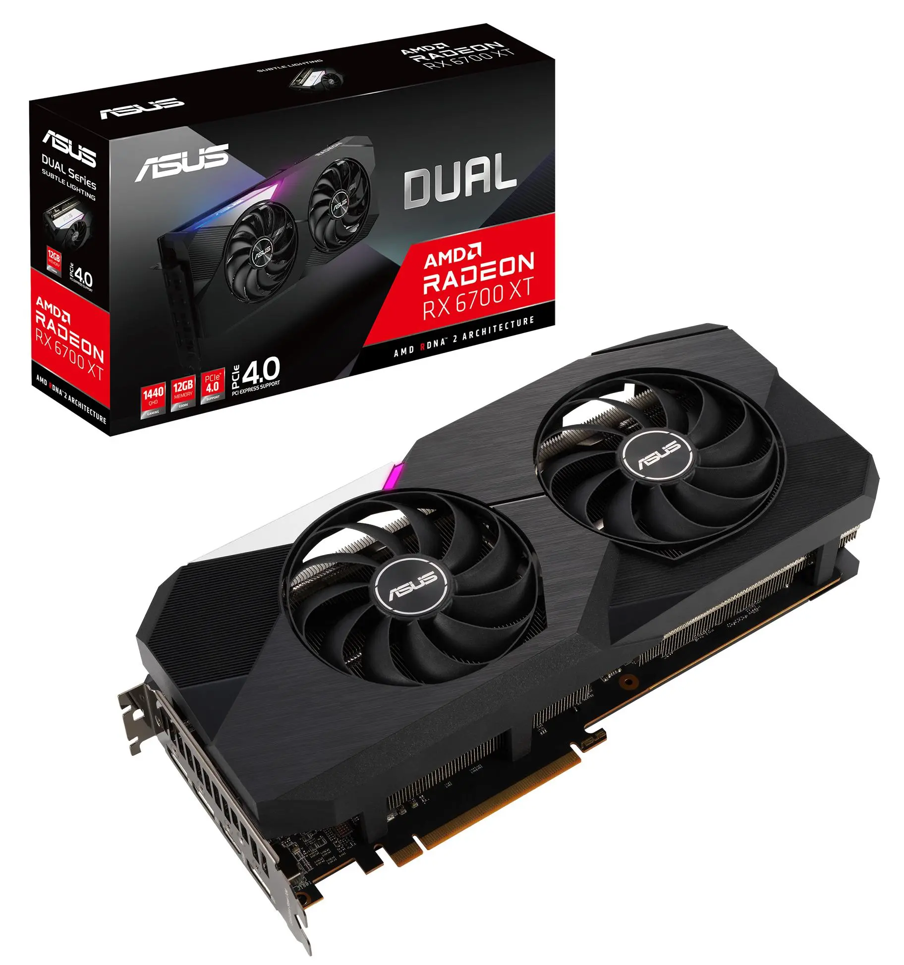 Karta graficzna ASUS Dual Radeon RX 6700 XT 12GB GDDR6 192bit
