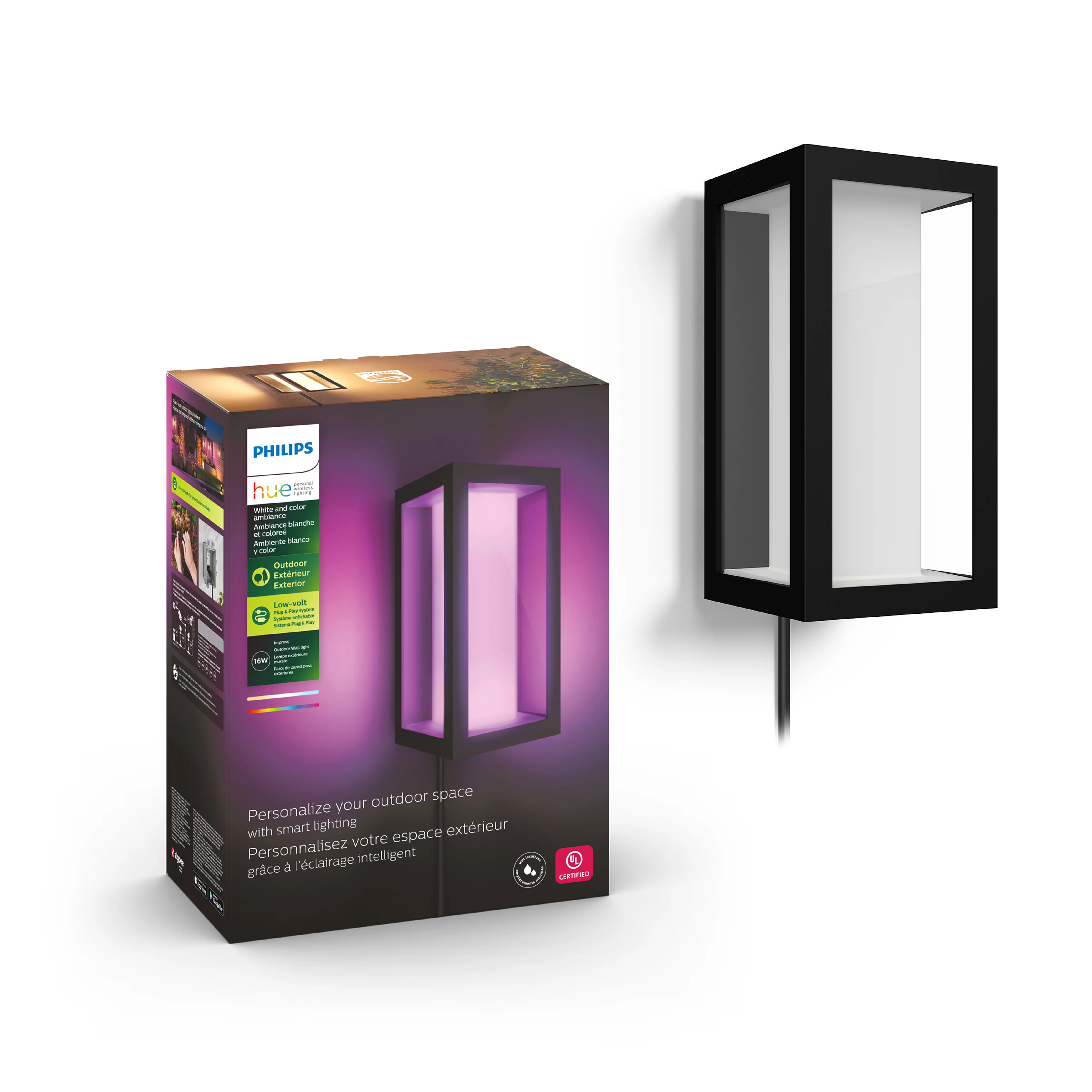 Kinkiet zewnętrzny Philips Hue White and Colour Ambiance Impress