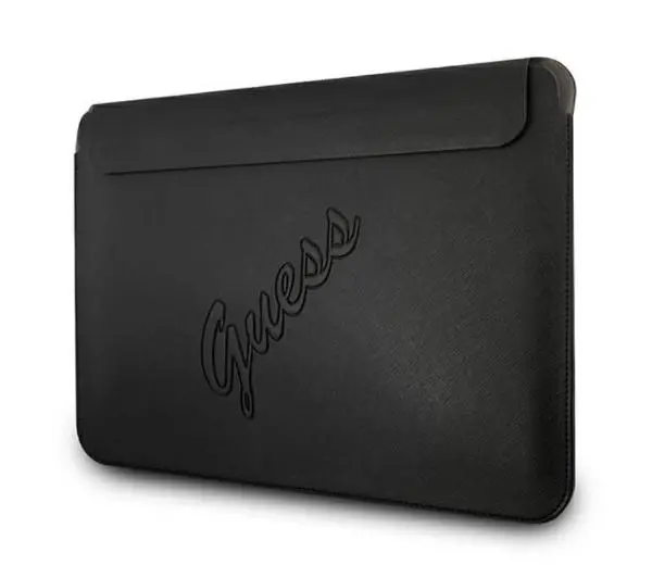 Guess GUCS13PUSASBK Saffiano Script  Czarny