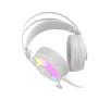 Słuchawki przewodowe z mikrofonem Genesis Neon 600 RGB Nauszne Biały