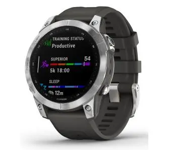 Smartwatch Garmin Fenix 7 47mm GPS  Srebrno-grafitowy