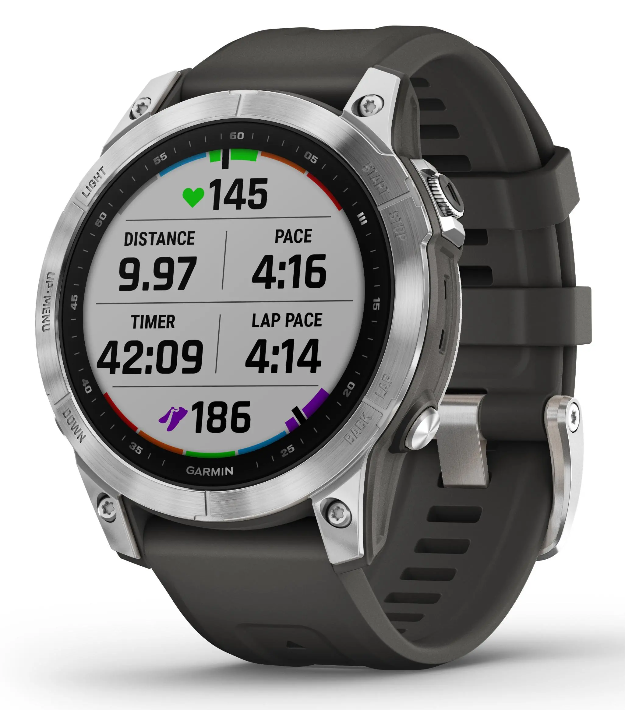 GARMIN　FENIX7　シルバー Smartwatch Garmin Fenix 7 47mm GPS Srebrno-grafitowy