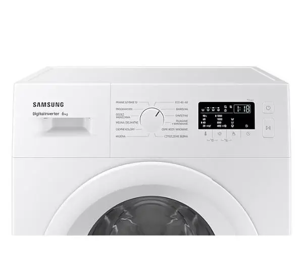 Samsung WW60A3120WE Slim 6kg 1200obr/min - DRUGI -30%, ALBO 5-TY ZA 1ZŁ - Kup na Raty - RRSO 0%