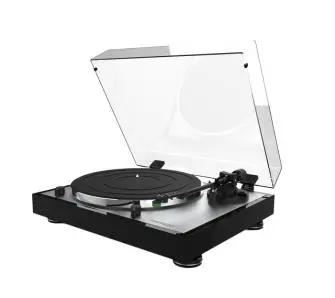 Gramofon Thorens TD 402 DD Półautomatyczny Napęd bezpośredni Przedwzmacniacz Czarny błyszczący
