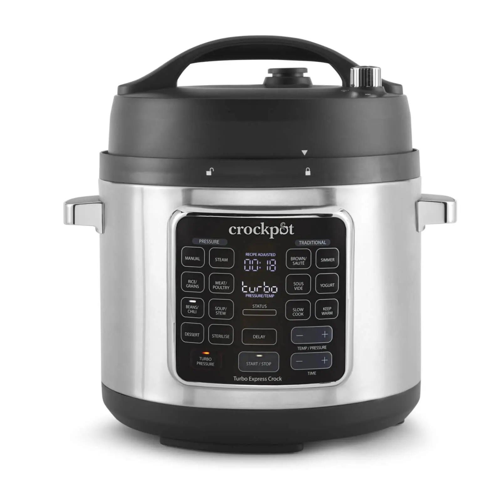 Multicooker Crockpot Turbo Express CSC062X 1400W 5,6l Wkład do gotowania sous vide Ruszt do gotowania na parze