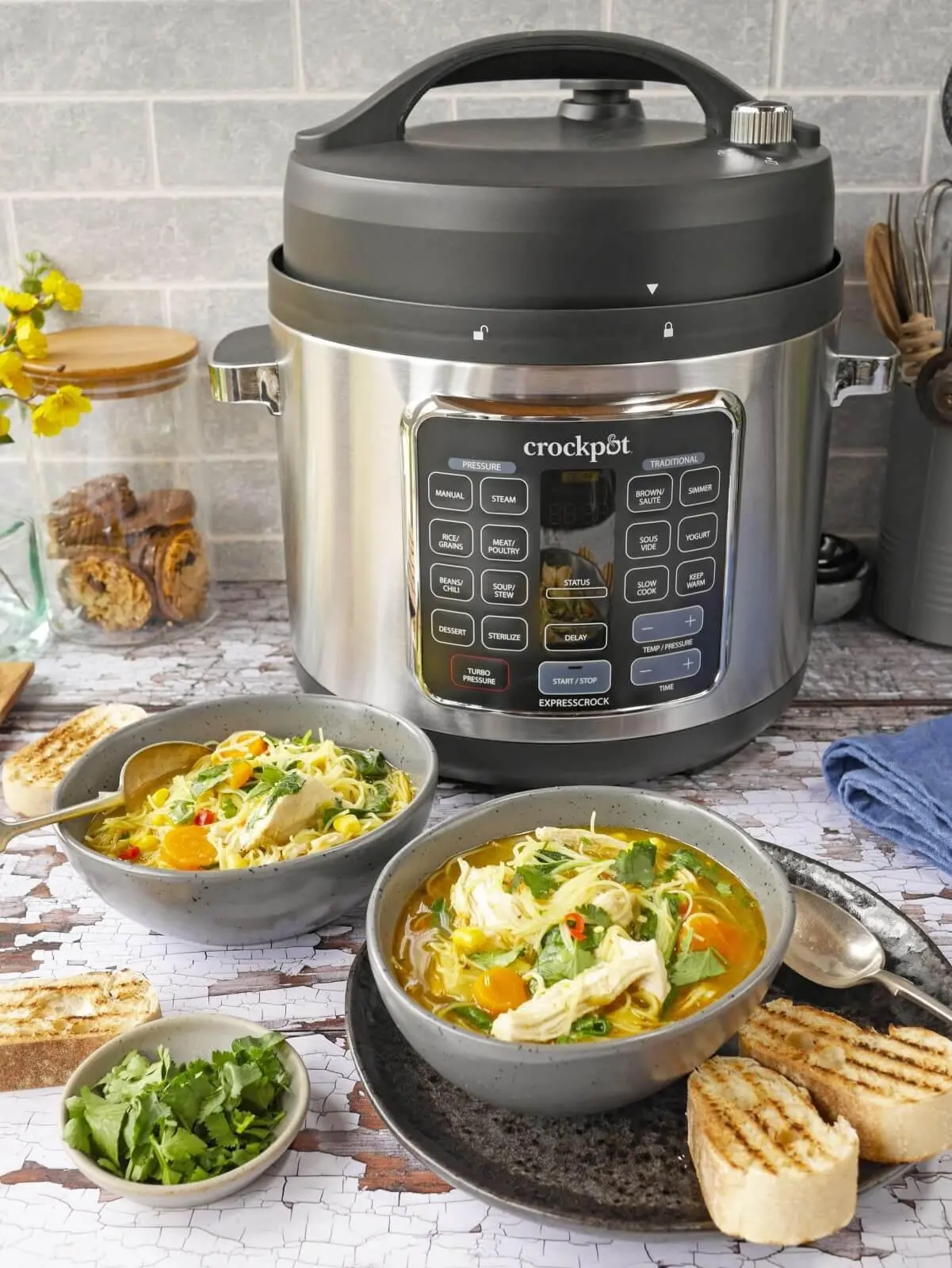 Multicooker Crockpot Turbo Express CSC062X 1400W 5,6l Wkład do gotowania sous vide Ruszt do gotowania na parze