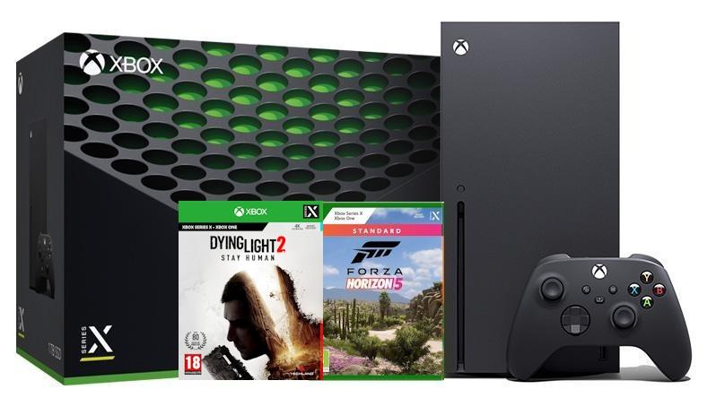Konsola Xbox Series X 1TB z napędem + Forza Horizon 5 + Dying Light 2