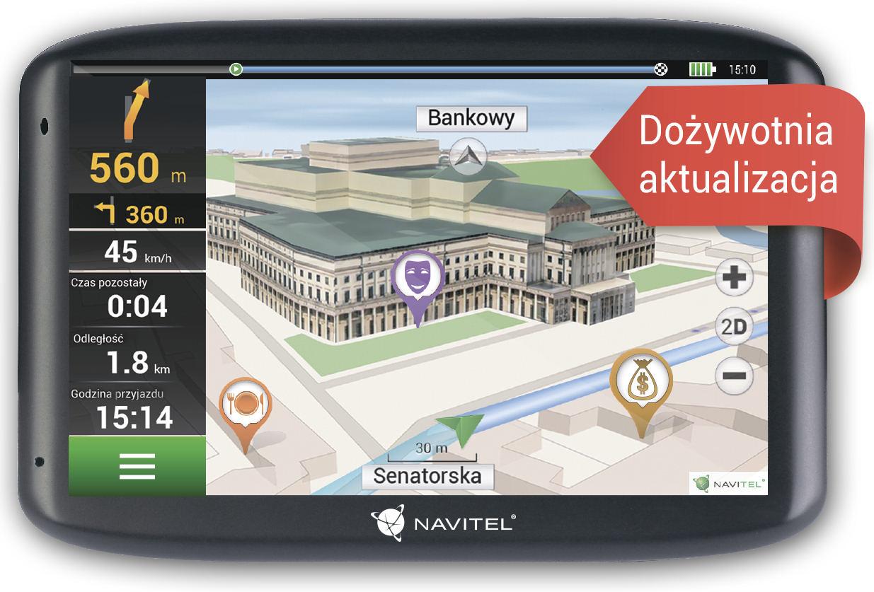 Nawigacja Navitel E500 Europa + dodatkowe, pełne mapy