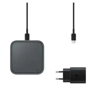 Ładowarka indukcyjna Samsung Wireless Charger Pad EP-P2400TBEGEU 15W Szary z ładowarką sieciową 25W