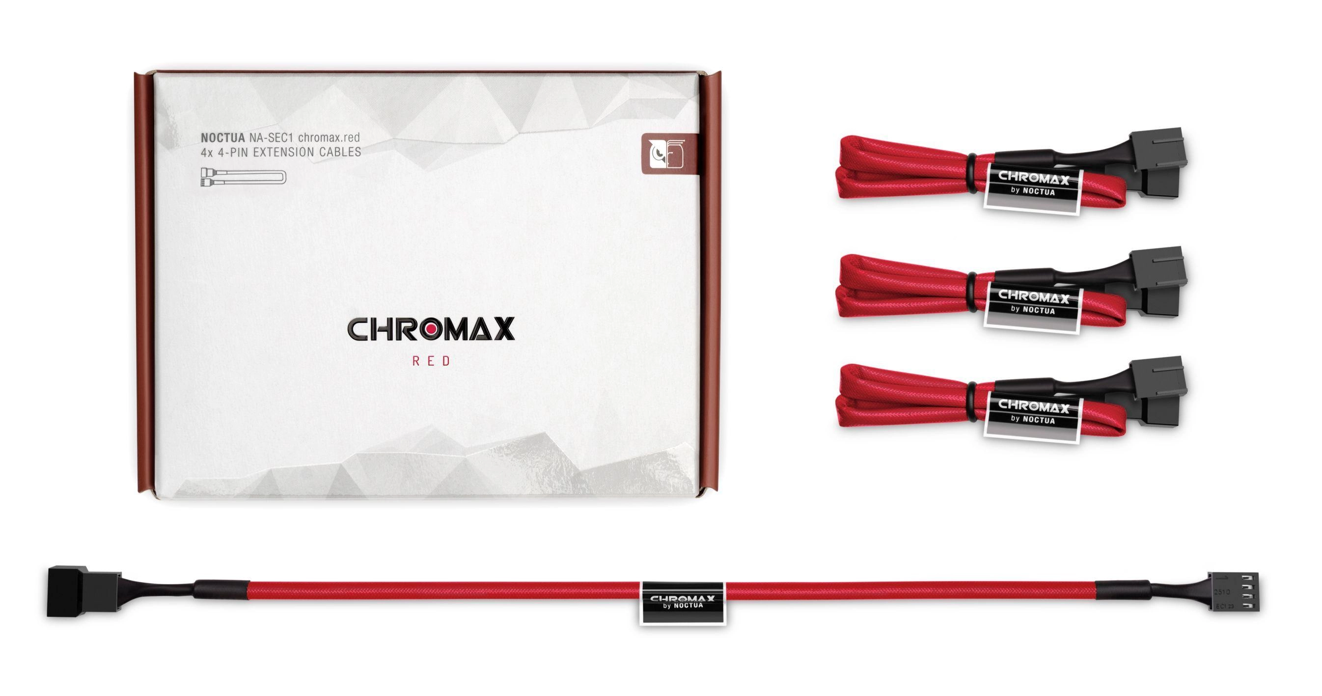 Adapter Noctua NA-SEC1 chromax.red 30cm 4szt.