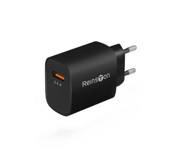 Ładowarka sieciowa Reinston ELSI012 USB-A 2.4A Czarny