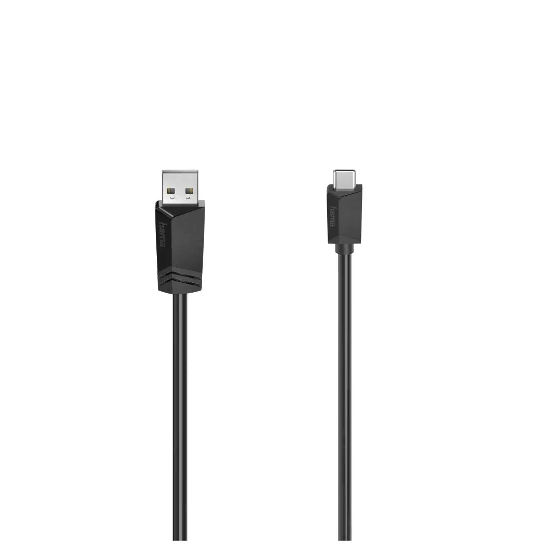 Kabel Hama USB 2,0 USB-A do USB-C 0,75 m 200631 Czarny