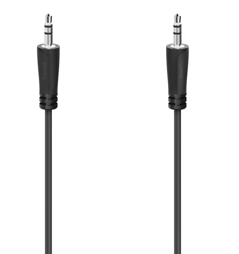 Kabel  audio Hama 00205116 jack 3,5mm 5m Czarny