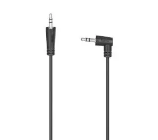 Hama 00200723 Kątowy jack 3,5mm 1,5m Czarny