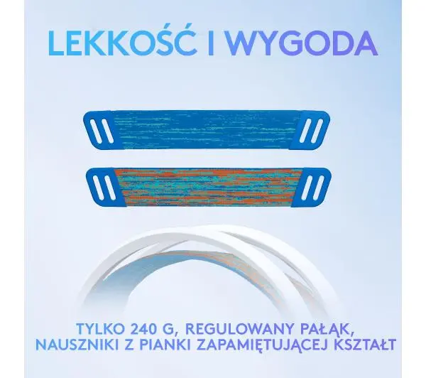 Logitech G335 Nauszne Biały