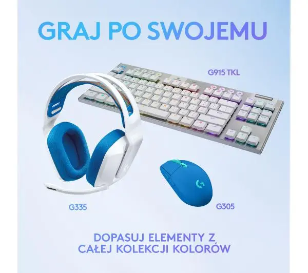 Logitech G335 Nauszne Biały