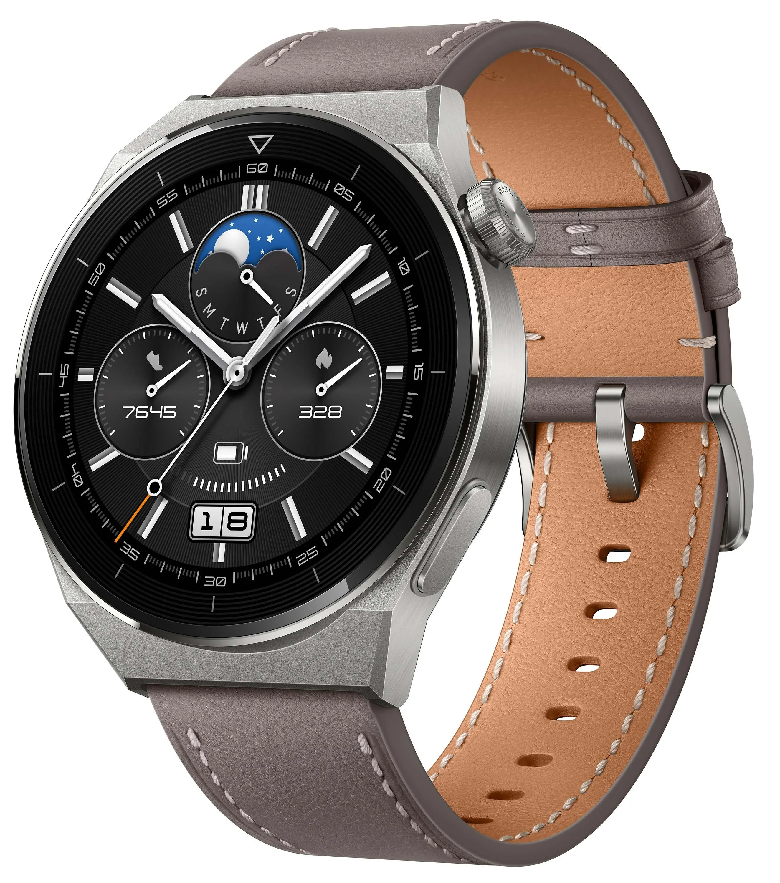 Smartwatch Huawei Watch GT 3 Pro 46mm Classic 46mm GPS Brązowy