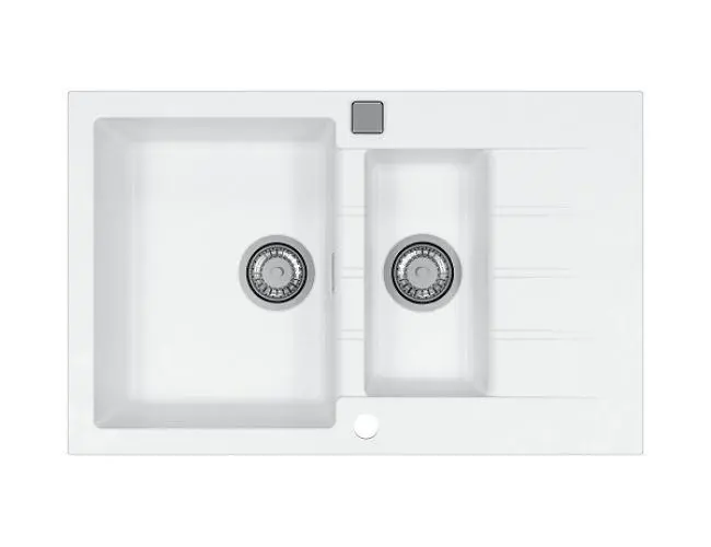 Zlewozmywak Alveus Cadit 70 1131357 Granitowy Biały