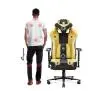 Fotel Diablo Chairs X-Player 2.0 Normal Size  Gamingowy do 150kg Skóra ECO Tkanina Dark sunflower