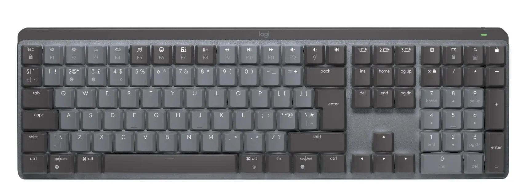 Klawiatura mechaniczna Logitech MX Mechanical Brown Switch Grafitowy