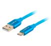 Kabel Lanberg USB do USB-C QC 3,0 1m Niebieski
