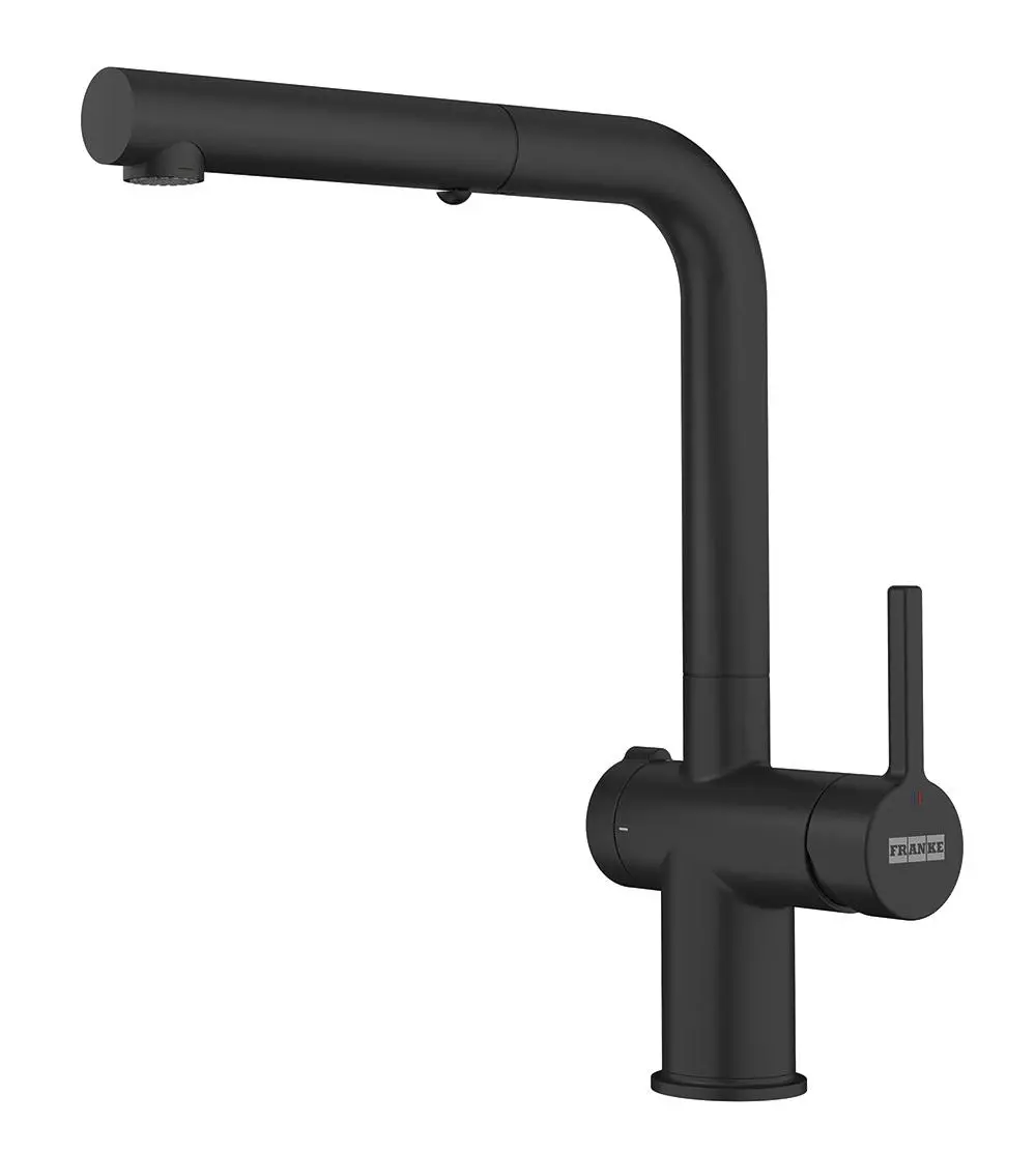 Bateria Franke Active Twist Pull-Out Czarny Stal szlachetna