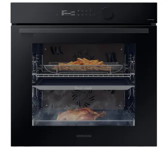Piekarnik elektryczny parowy Samsung NV7B5645TAK Dual Cook Termoobieg AirFry Zdalne sterowanie Czarny