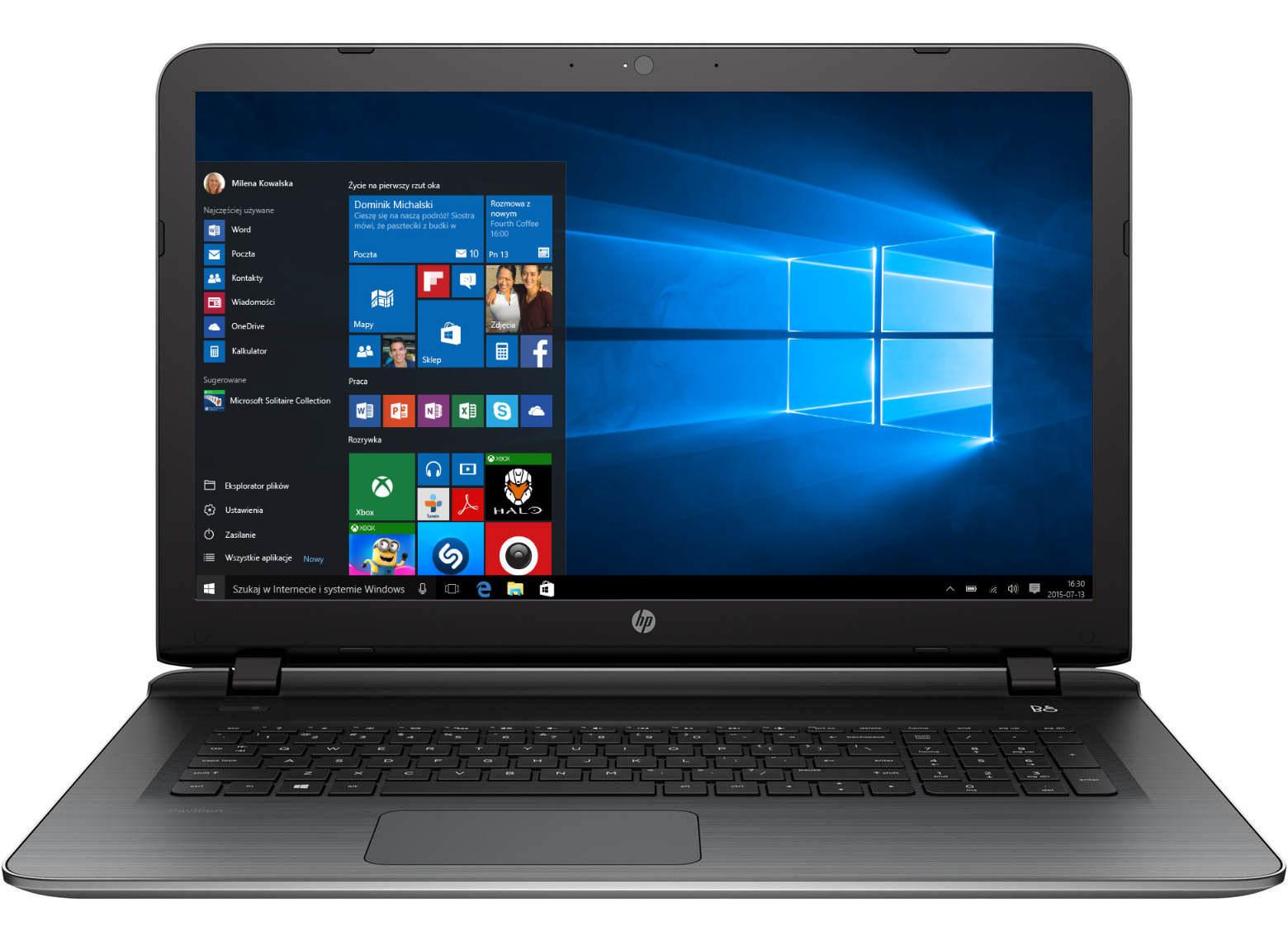 HP 17-g172nw 17,3" Intel® Core™ i7-6500U 8GB RAM 2000 GB Dysk Win10