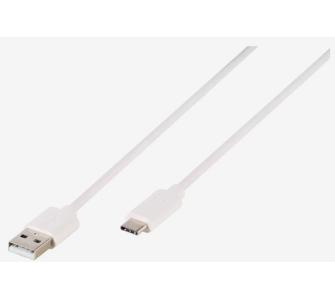Kabel Vivanco USB-A  - USB-C 1,2m Biały