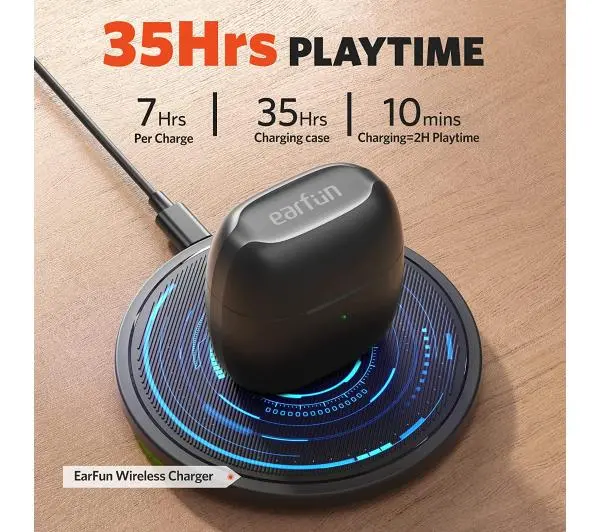 Earfun Air Dokanałowe Bluetooth 5.0 Biały