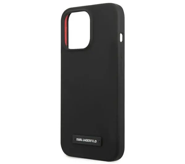 Karl Lagerfeld Silicone Plaque KLHCP13LSLMP1K do iPhone 13 Pro / 13