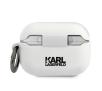 Etui na słuchawki Karl Lagerfeld KLACAPSILGLWH Silicone Ikonik AirPods Pro Cover Biały