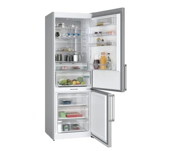 Siemens iQ500 KG49NAIBT Pełny No Frost 203cm Szuflada z kontrolą wilgotności Stal szczotkowana  - Kup na Raty - RRSO 0%