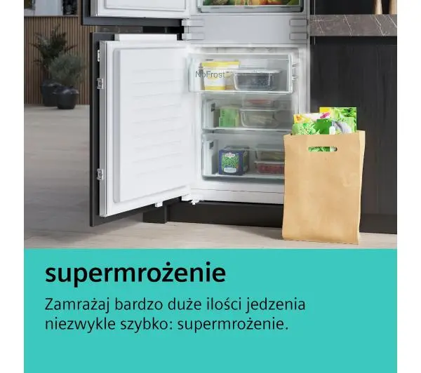 Siemens iQ500 KG49NAIBT Pełny No Frost 203cm Szuflada z kontrolą wilgotności Stal szczotkowana  - Kup na Raty - RRSO 0%