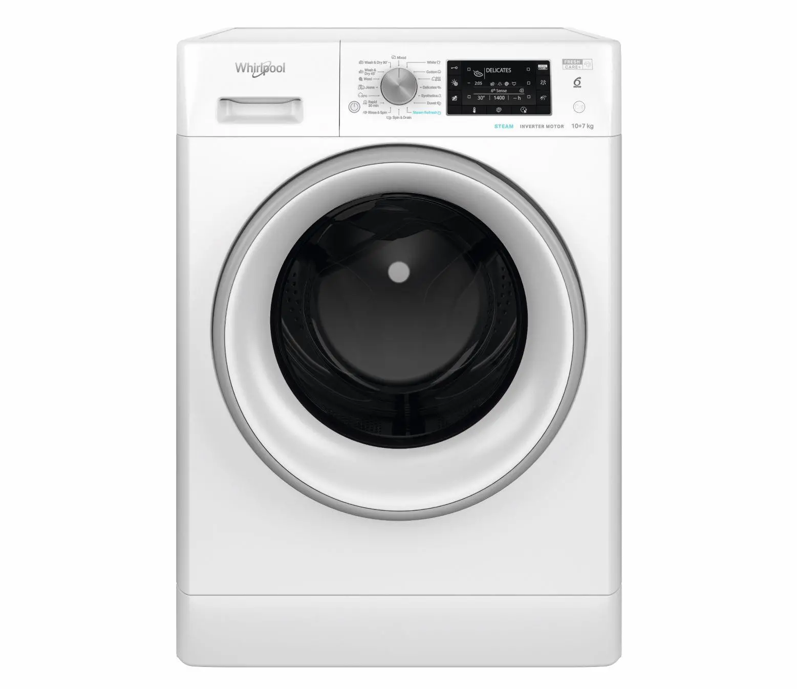 Pralko-suszarka Whirlpool FFWDD 1076258 SV EE 61cm 10kg/7kg