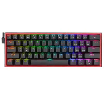 Klawiatura mechaniczna Redragon K617 Fizz RGB Red Box Switch  Czarny