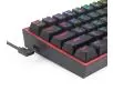 Klawiatura mechaniczna Redragon K617 Fizz RGB Red Box Switch  Czarny