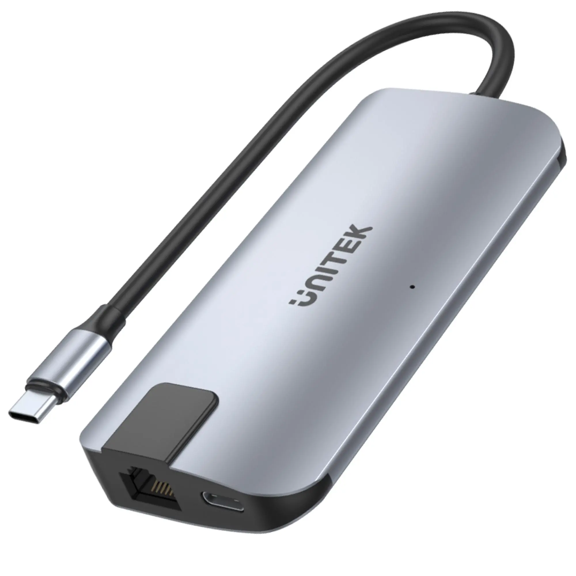 Stacja dokująca Unitek D1028A, USB-C, 2x USB-A, HDMI, RJ45, PD 100W